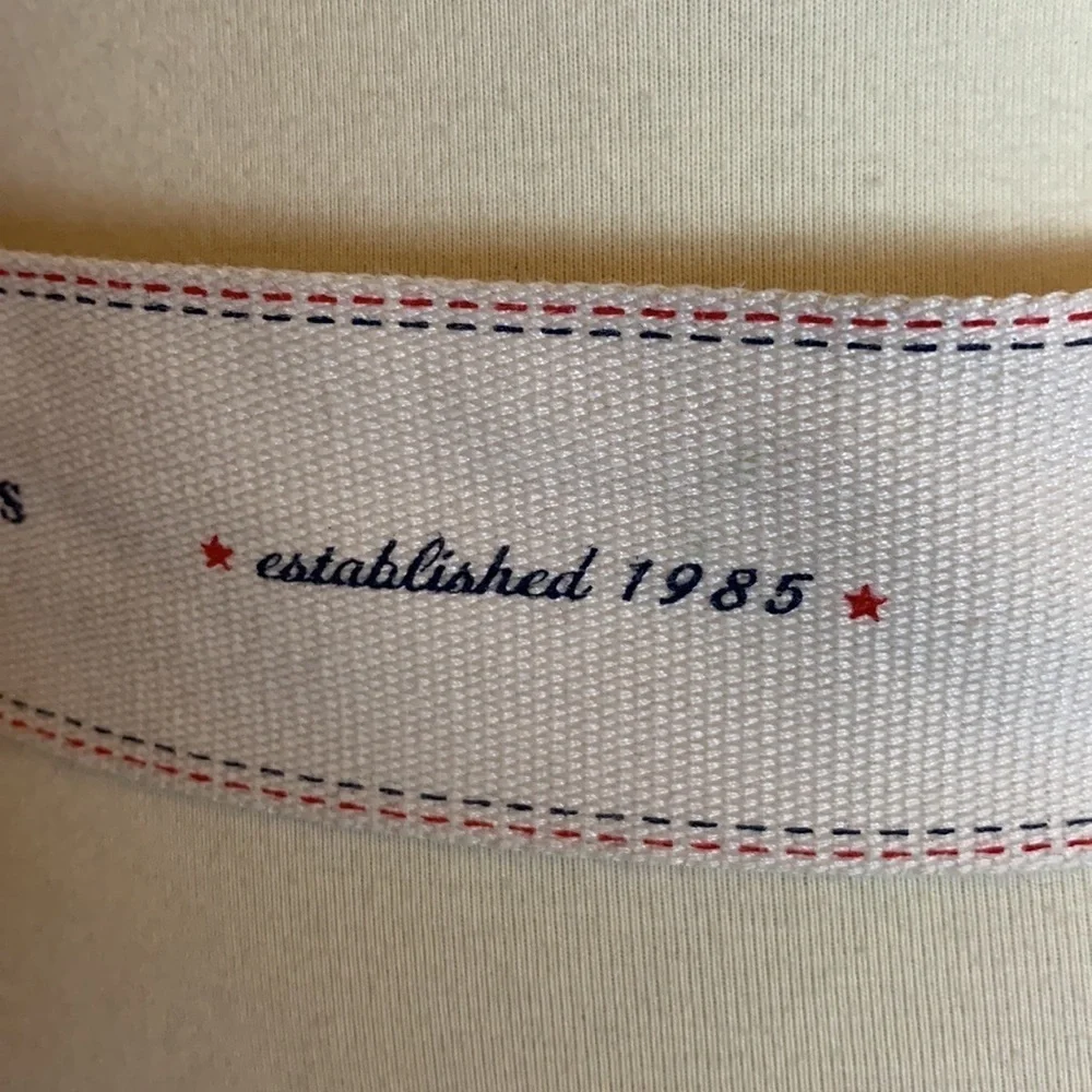 Tommy jeans white fabric / canvas belt with spellout